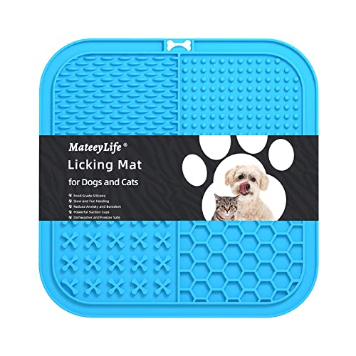 MateeyLife Tapetes grandes para cães e gatos, tapetes para lamber com ventosas para alívio da ansiedade de cães, almofada de manteiga de amendoim para reduzir o tédio, alimentador lento de cães para
