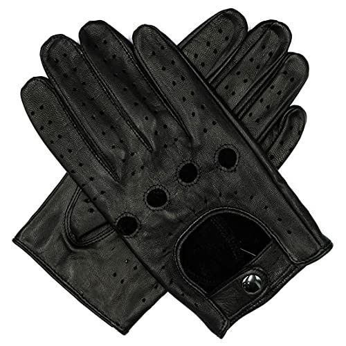 Autofahrer Handschuhe Harssidanzar Herren aus Leder