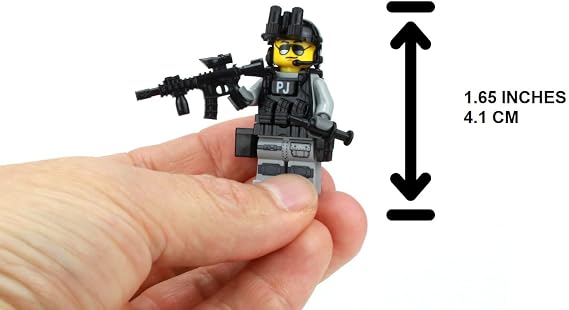 Battle Brick 1.6 Inches Tall US Air Force PJ Pararescue Commando Soldier Custom Minifigure | Accessories Made in the USA | Genuine Military Minifig | Great Gift for Ages 10+ to Adult AFOL