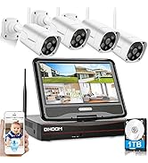 DIHOOM ワイヤレス 防犯カメラ Amazon.co.jp: 【最新型大容量電池・完全無線】防犯カメラ