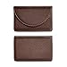 Ocadux Cofee Leather Business Card Holder Case for Men or Women Pocket Business Card Wallet Name Card Case Holder with Magnetic Shut, Holds 25 Business Cards, Coffee