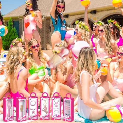 CrazyJan 12PCS Pink Girls Party Favor Boxes Pink Doll Gift Boxes Hot Pink Bachelorette Birthday Party Decoration Candy Favors Boxes for Girls Birthday Party Cowgirl Birthday Bridal Shower Supplies by CrazyJan - Image 5