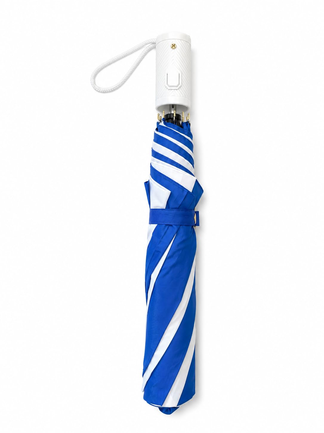 Umbrella 2 Fold Auto Open Rain Umbrella, 21 Inch, Blue and White for for Men, Women & Kids | Compact Travel with Auto Open & Close | UV Protection Multicolour-image-21