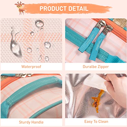 Tongtai Deer Kids Lunch Box Girls/Boys Lunch Bag Cute Animal Insulated Cooler Bag,Children Snack Meal Prep Bag For School/Daycare Kindergarten/Picnic #TOP6