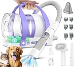 oneisall Aspira peli Cane senza fili, 5200mAh kit Toelettatura Cani con tagliacapelli, affila unghie, taglia zampe, spazzola per animali domestici, silenzioso, adatto per uso interno ed esterno