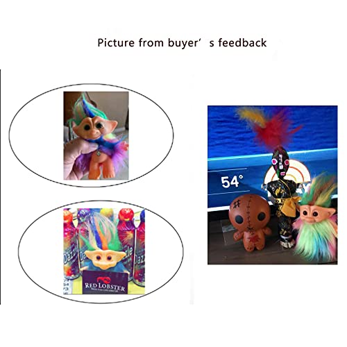 Yintlilocn-11pack Vintage Troll Dolls,Retro Troll Dolls Chromatic Adorable for Collections, School Project,Arts and Crafts,Party Favors by Yintlilocn - Image 3