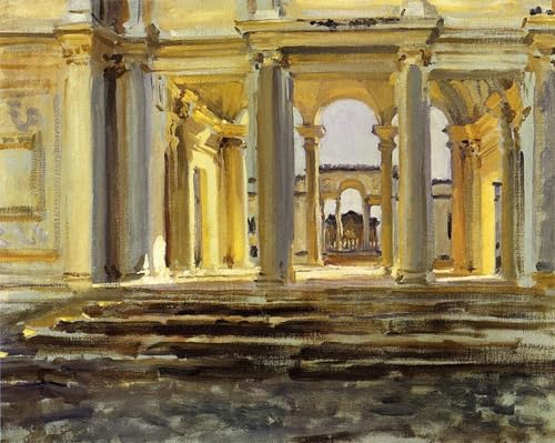 Art tableau Villa Papa Giulia John Singer Sargent décoration murale 60x90cm