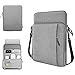 TiMOVO 13.3 Inch Tableta Funda de Tableta para iPad Pro 12.9 2021/2020, MacBook Air 13 Inch, MacBook Pro 13", Galaxy Tab S7+, Surface Pro X/7/6/5/4/3, Portátil con Múltiples Bolsillos, Gris Claro