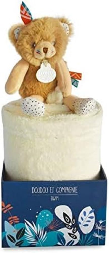 DOUDOU ET COMPAGNIE - TIWIPI Bear Blanket-100 x 70 cm-DC3646