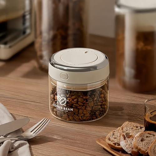 Contenedor de vidrio con sello al vacío para café
