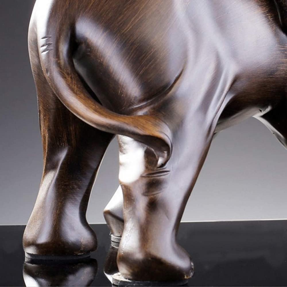 Figura creativa de elefante de resina de la suerte, hecha a mano, decoración del hogar, oficina, animales, manualidades, regalo, 21 cm