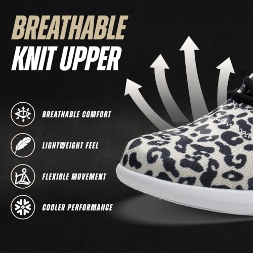 Image of KR Strikeforce Lux Womens Athletic Bowling Shoes with a #8 Slide Pad on Both Shoes for Right or Left Handed Bowlers