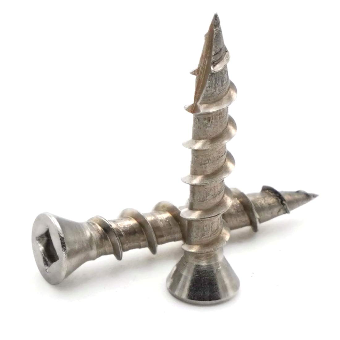 Square Drive Deck Screws Trim Head 305 Stainless Steel Type 17 Point - #7 x 1-1/4