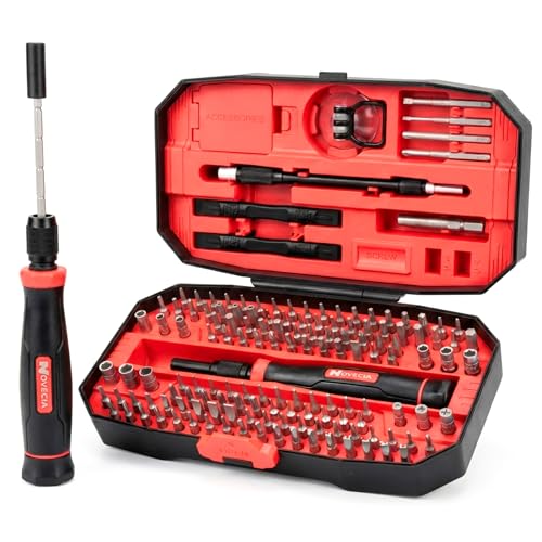 Kit Tournevis de Précision 152 en 1 – 140 Embouts CRV Magnétiques + Extension Flexible – Coffret Réparation Smartphone, PC, Console, Lunettes – Outils...