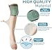 KIASRZN 3 Pairs Ionic Correction Lymphatic Detoxification Long Tube Silk Stockings,Knee Support Acupressure Shaping Elastic Socks (Brown+Black+Skin Color)