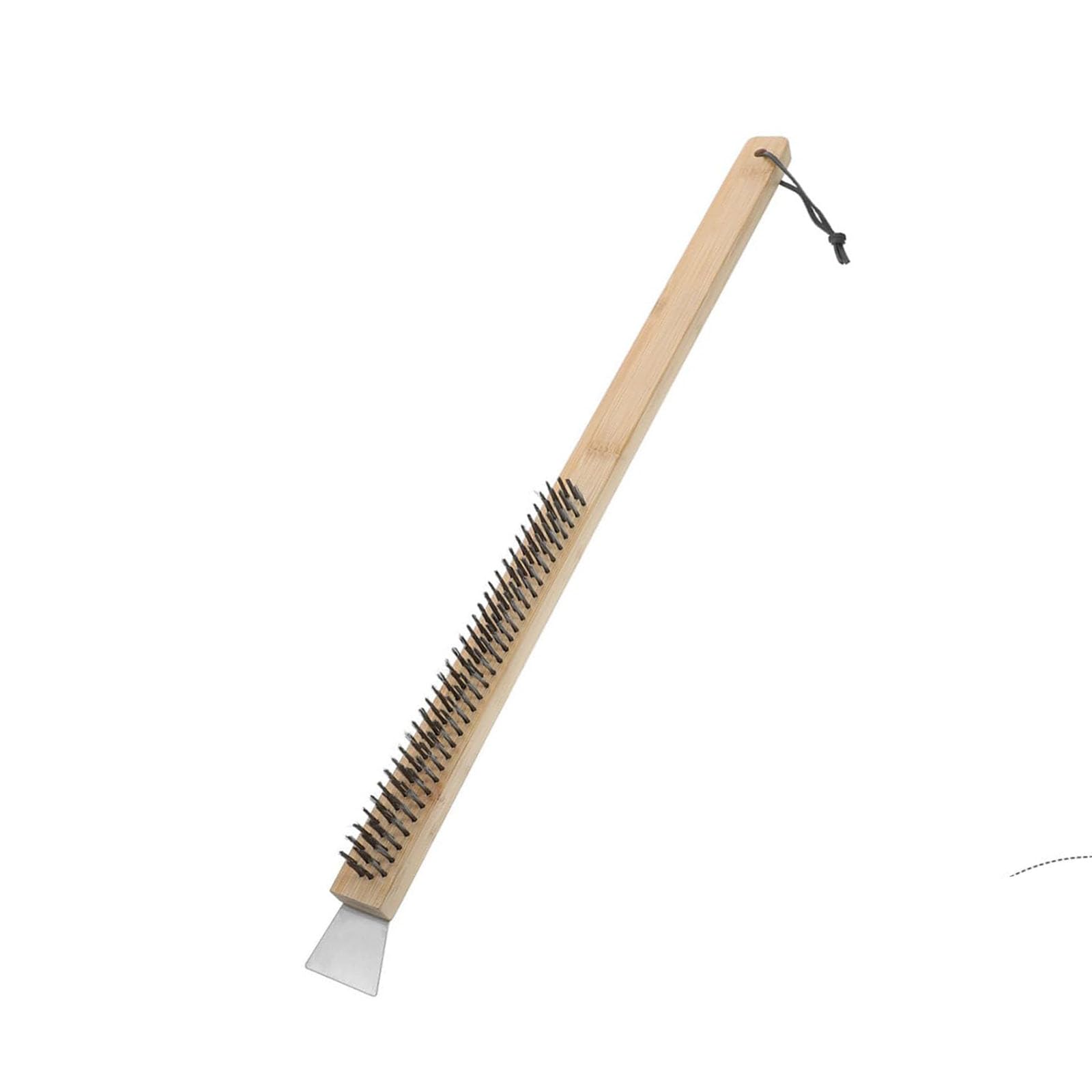 HZBB Professional Pizza Stone Cleaner with Strong Steel Wire Bristles and Integrated Scraper Pizza Tool