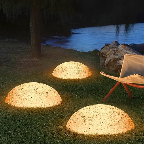 Solarlampen Für Außen Kugel RGB Verstellbarer Solarkugeln Für Außen Winterfest LED Kugelleuchte Outdoor IPX6 Wasserdicht Schwimmend Leuchtkugel Garten Dekoleuchte Für Gartenweg Schwimmbad Rasen Hotel