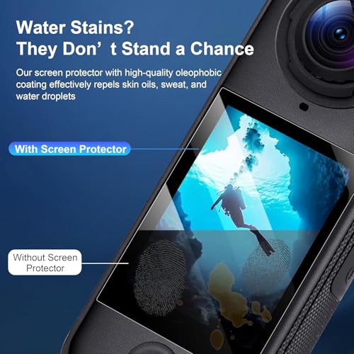 Image of M.G.R.J Tempered Glass Screen Protector for Insta360 X4 Air 360 Camera (Transparent)