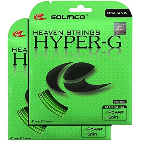 2 Packs of Solinco Hyper-G 17 g 1.20 mm Tennis String Cover