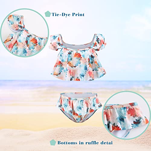 Image of Girls Two Piece Swimsuits Bikini Bathing Suit for Kids Hawaiian Swimwear Set 3-16 Years