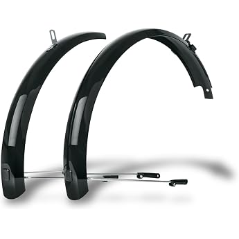 SKS Germany BLUEMELS Basic Mudguard Set 20 - 29 Inches (Bicycle Splash Guard in Various Sizes, Made of Plastic/Aluminium, Inc