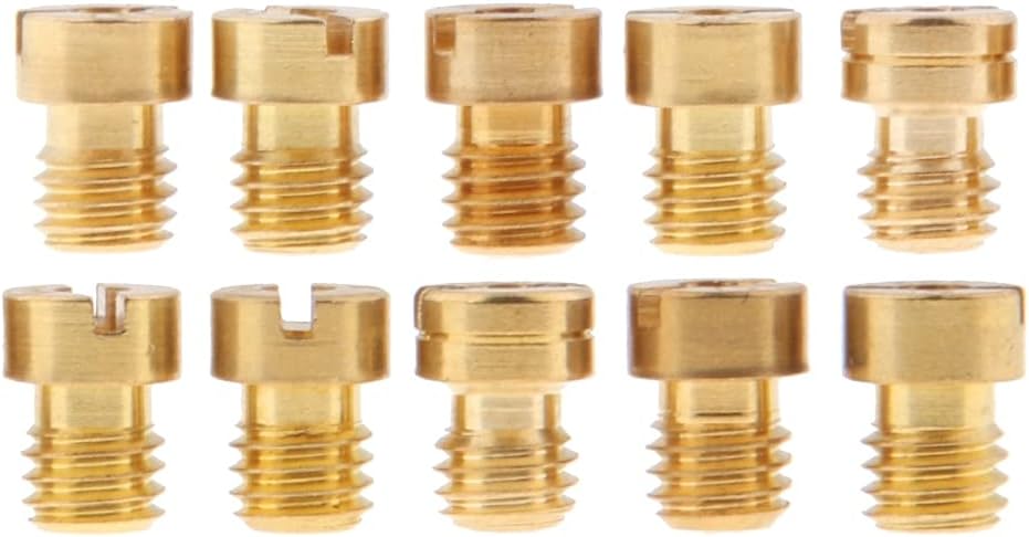 YAEGER 10x M5 Thread Main Jets for Keihin for OKO for PE for PWK Carburetor 125 126 128 130 132 134 135 136 138 140