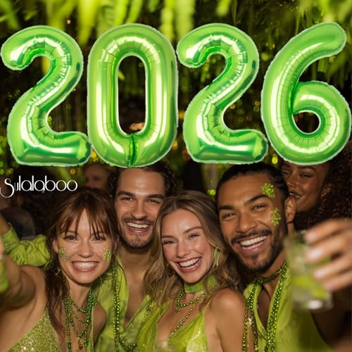 Image of 40 Inch Green Number 20 Balloon Lime Big Large Helium Number 0-9 | Giant Digital 20th Foil Mylar Party Balloon for Birthday Party Anniversary Graduation Decorations