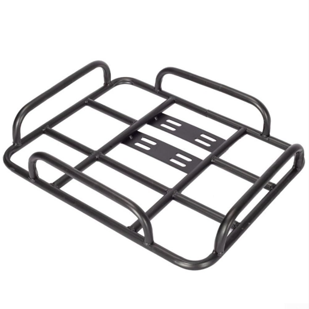 Grille arrière pour boîte de livraison de nourriture de moto avec garde-corps pour boîtes de 50 x 40 cm, kit de support de panier de transport de bagages en fer pour scooter électrique