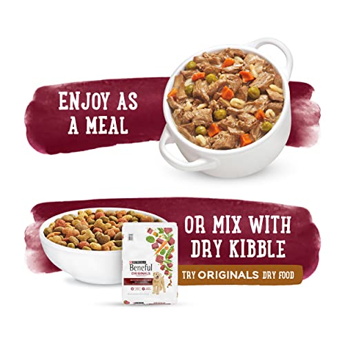Image of Beneful Purina Gravy Wet Dog Food, Prepared Meals Beef Stew - (8) 10 oz. Tubs (Pack of 2)