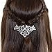 Viking Celtic Hair Sticks Hairpin-Viking Hair Clip Men Antique Silver Hair Sticks Hairpin Triangle Clips for Long Hair Stick Slide Irish Hair Accessories Celtic Knot Hair Pin Viking Jewelry Women