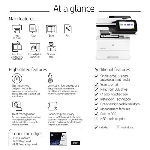 Hp Laserjet Enterprise Mfp M528C Monochrome All-In-One Printer With Built-In Ethernet & 2-Sided Printing (1Pv66A) #TOP6