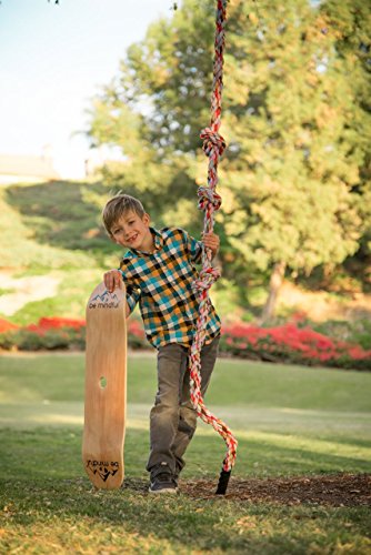 Be Mindful Skateboard Swing and Climbing Rope for Children (16 Foot)
