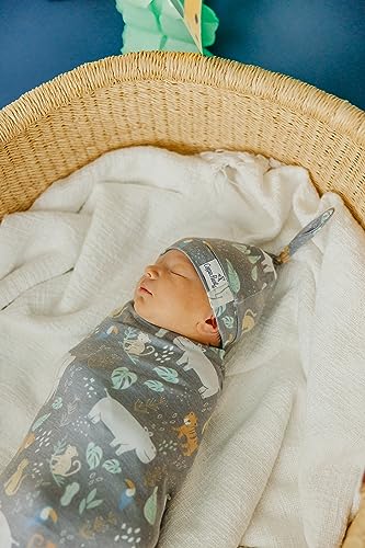 Image of Copper Pearl Swaddle Blankets for Newborns | Soft Stretchy Receiving Blankets for Boys and Girls | Large 46 x 46 Inch Baby Blankets | Lightweight and Breathable Swaddles | Bengal