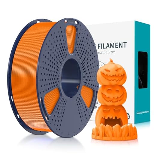 SUNLU Fluorescent PLA 3D Printer Filament, PLA Filament 1.75mm, Brighter Color for Halloween Decoration, Neatly Wound Filament, Fit Most FDM 3D Printer, 1kg Spool, Fluorescent Orange