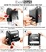 ExcelMark Custom Self Inking Rubber Stamp - Home or Office (A1539-1 Line with Bold Font)