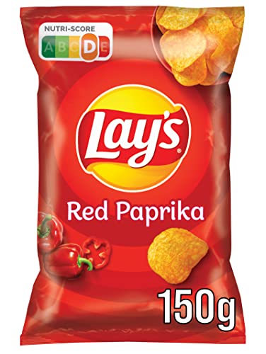 Lays Red Paprika - Knusprig gewürzte Kartoffelchips für eine gelungene Party - 1 x 150 g