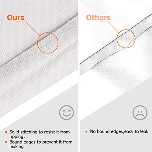 Icover Outboard Motor Cover Heavy Duty 600D Waterproof Motor Hood Cover, 23" Dx13.5 Wx16.5 H #TOP4