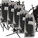 BlueDot Trading Zip Ties-3.5x200, 8 inch UV resistant nylon plastic cable zip wire tie, black, 500 pack