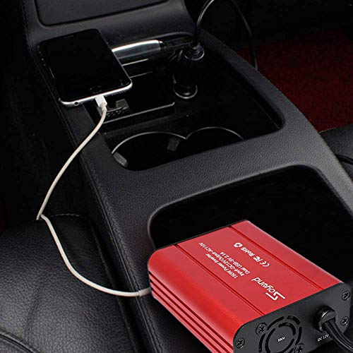 150W Car Power Inverter - DC 12V to 110V AC Converter 4.2A Dual USB Charging Ports Car Charger Adapter Modified Sine Wave Converter for Car Cigarette Lighter with AC Outlet for Car