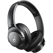 Soundcore by Anker Q20i Hybrid Active Noise Cancelling Headphones, Wireless Over-Ear Bluetooth, 40H Long ANC Playtime, Hi-Res Audio, Big Bass, Customize via an App, Transparency Mode