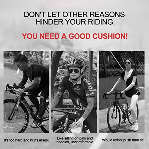 ABOOFAN Assento da Bicicleta Respirável Projeto À Prova de Choque Da Bicicleta Sela Da Bicicleta Ace