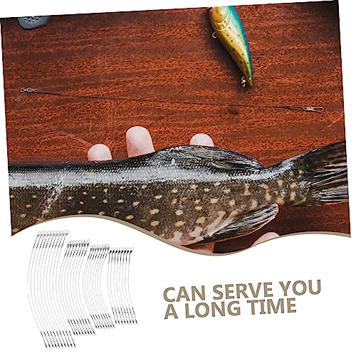 100 Piezas Líderes de Alambre de Acero para Pesca miniatura 7