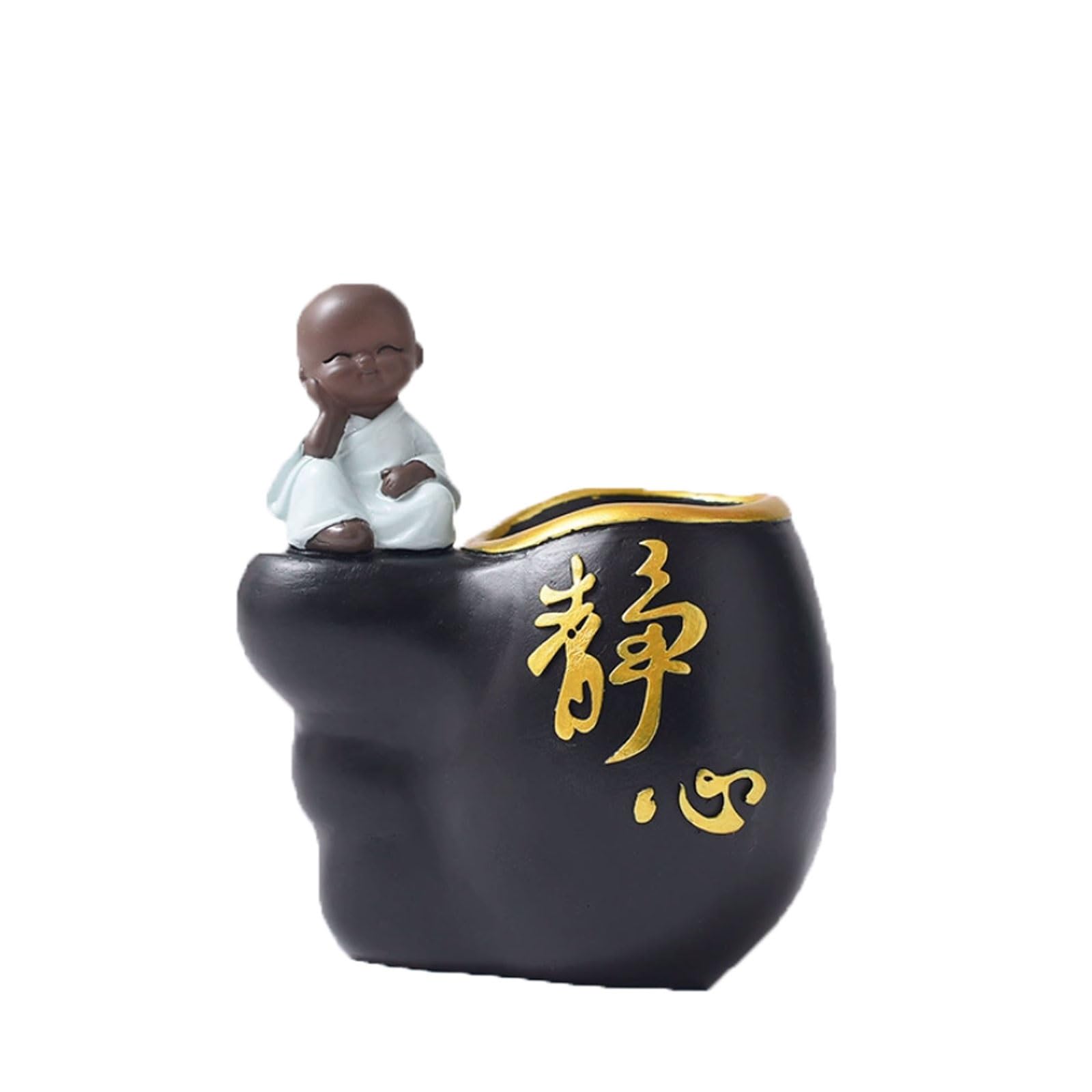 Rangement multifonctionnel porte-stylo zen petit moine pour pinceaux