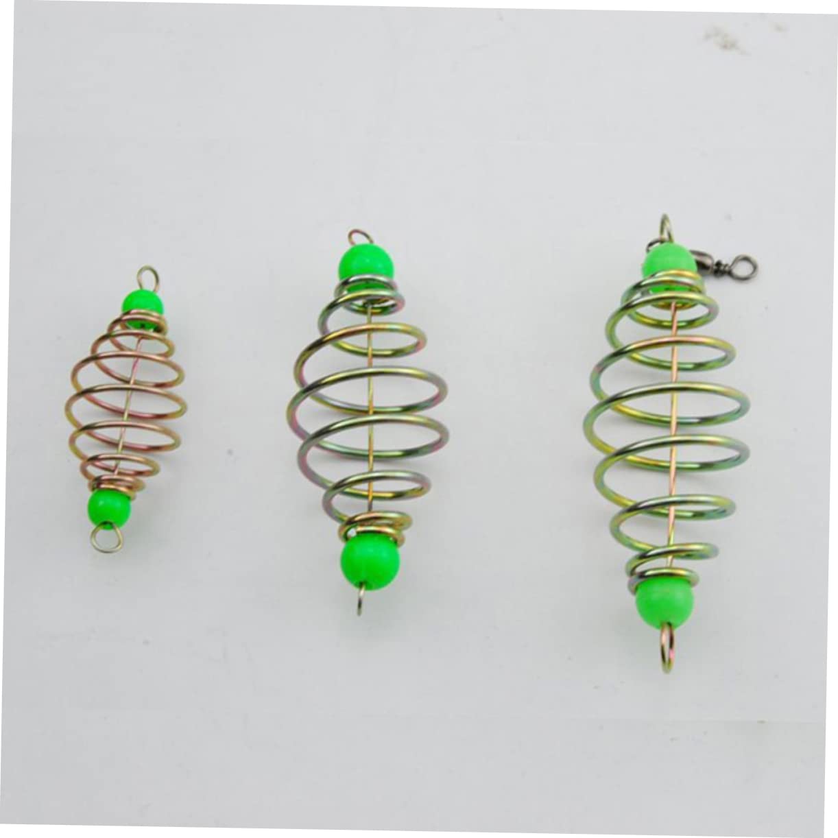 JUMPLAWN 30Pcs Luminous Fishing Bait Holders Durable Fishing Bait Cages for Outdoor Use Lightweight Design with Long Throw Distance Fishing Tool for Enthusiasts