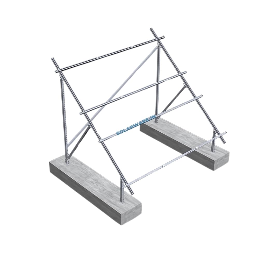 Solar Panel Stand for 6 Panels in 2-Row Gi Metal Complete DIY Structure Set (for 200-650 Watts Size)-image-37