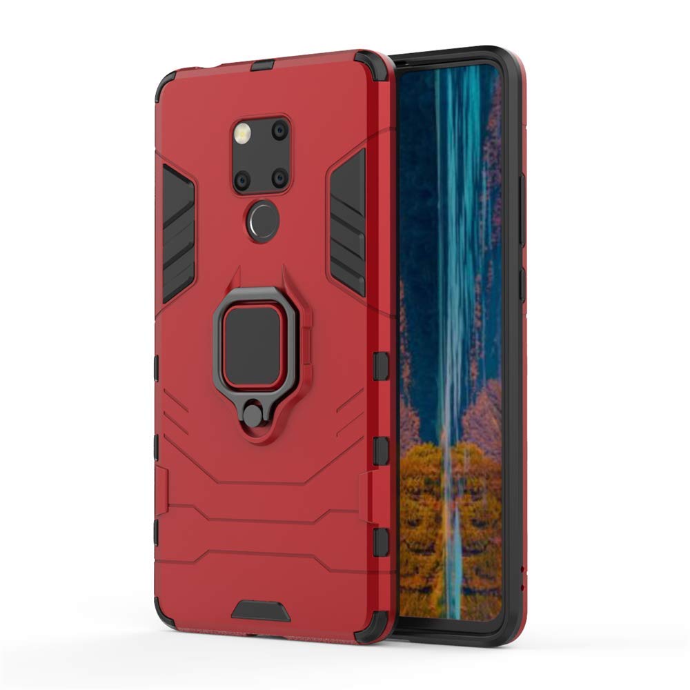 CHcase Huawei P40 Pro Funda, Anillo Metálico Sujeción Soporte Antichoque Rígido Caja (Funciona con el Montaje de Coche Magnético) Doble Capa Sólido Case Carcasa para Huawei P40 Pro -Black Plus Gray — view 69