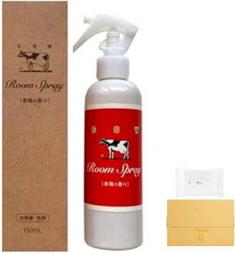 Cow Milk Soap Red Box Scented Fragrance Room Mist Room Spray 6.3 fl oz 190 ml + 1 M UJI Sanitizing Wipes