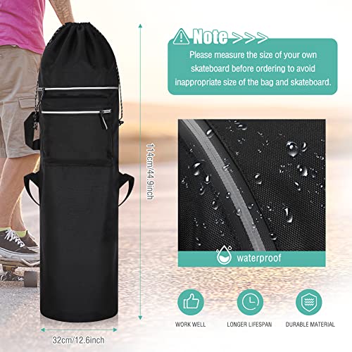 Skateboard Bag For Men Waterproof Skateboard Backpacks Bag With Adjustable Shoulder Straps Portable Skateboard Case For Electric Skateboard, Penny Board, Longboard Carry Bag (Large) #TOP5