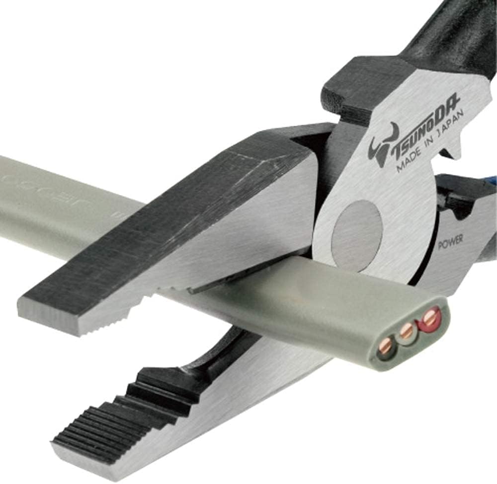 TSUNODA, High Leverage Combination Pliers PW-115 w/Crimper, 9-inch