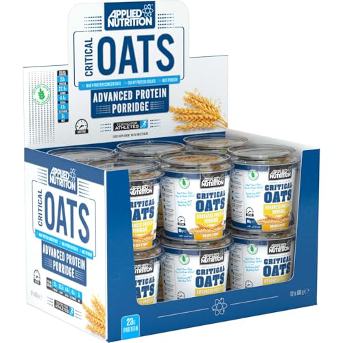 Applied Nutrition Critical Oats Protein Porridge, Golden Syrup - 12 x 60g